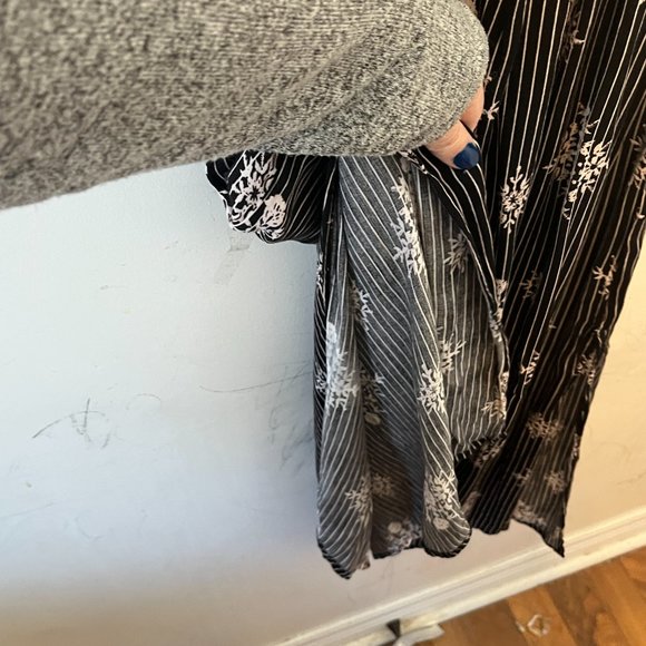 MAURICES | Women's Off The Shoulder Dress Black White Size Medium - Picture 6 of 9